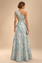 A-Line/Princess V-Neck Floral Embroidery Maxi Mother of the Bride & Groom Dresses with Ruched Waist (SHI22501624)