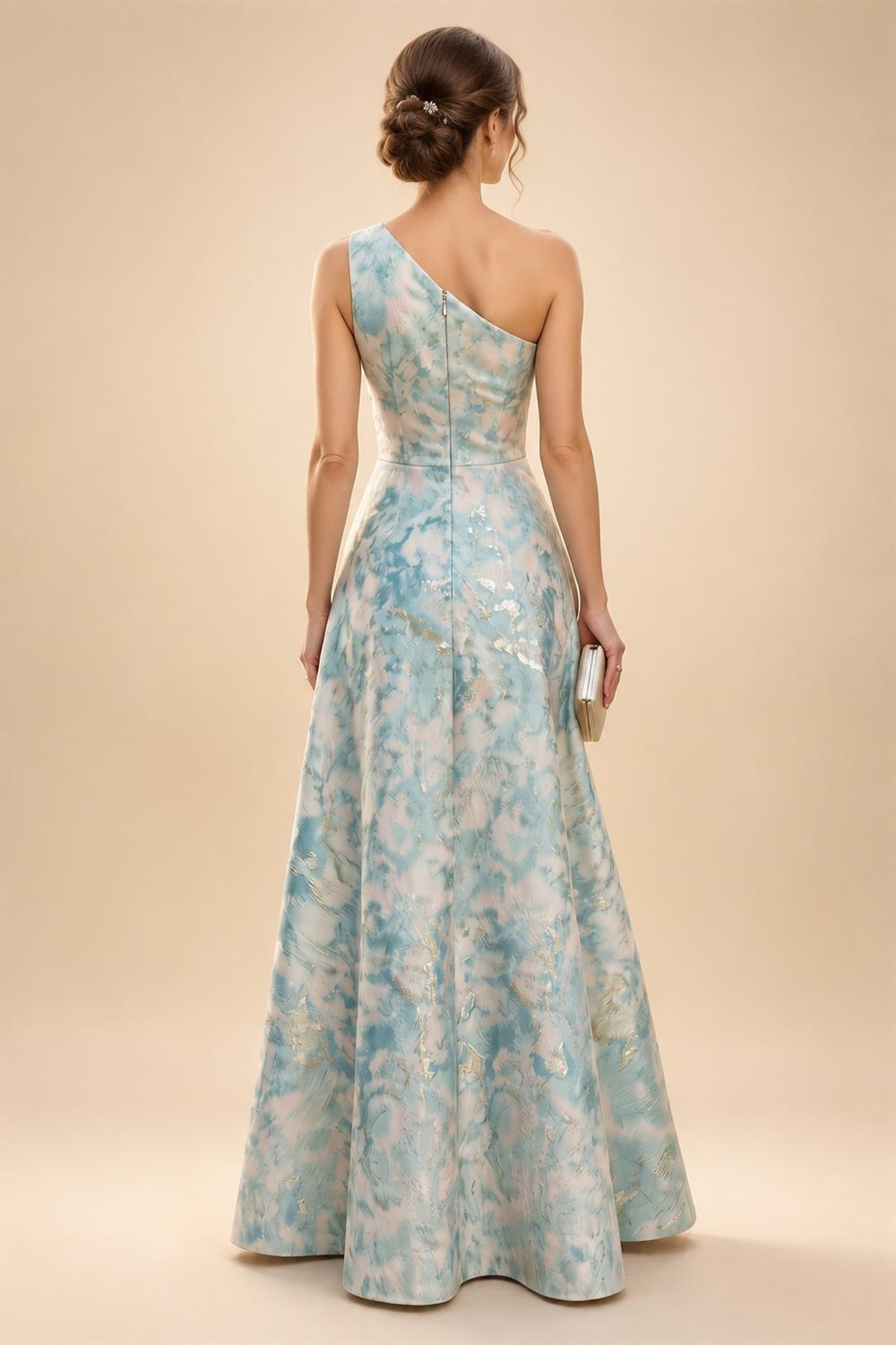 A-Line/Princess Scoop Neck Chiffon Maxi Mother of the Bride & Groom Dresses with Ruffles (SHI22501599)