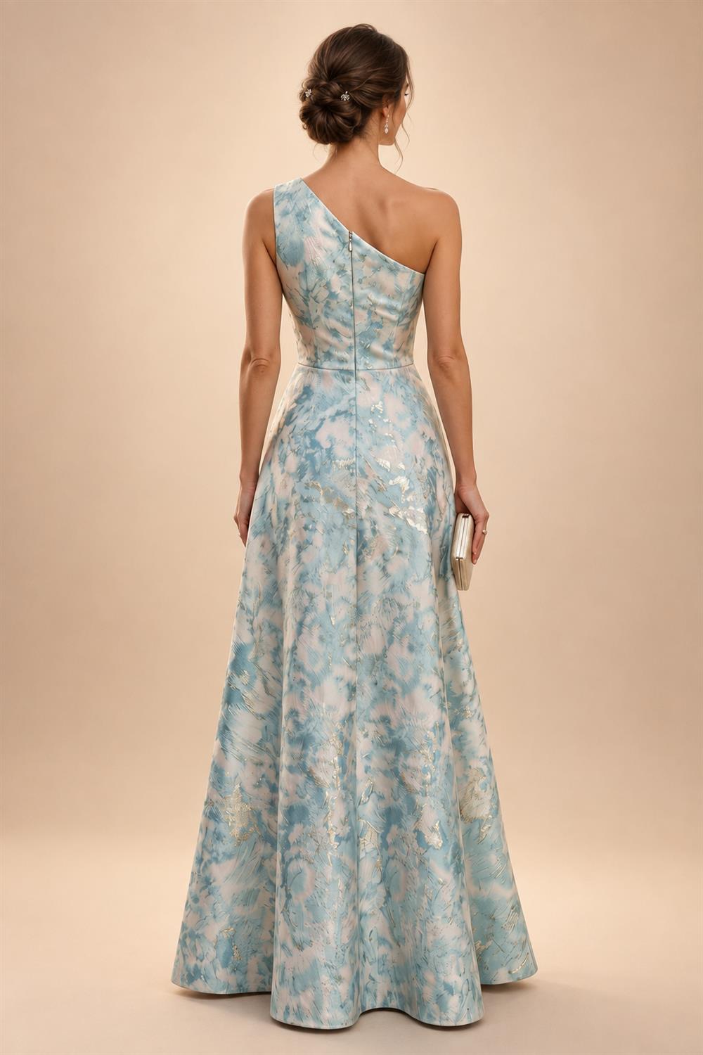 A-Line/Princess V-Neck Velvet Floor-Length Mother of the Bride & Groom Dresses with Ruched Waist (SHI22501614)