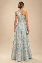 A-Line/Princess V-Neck Chiffon Maxi Mother of the Bride & Groom Dresses with Lace Appliques & Sweep Train (SHI22501644)