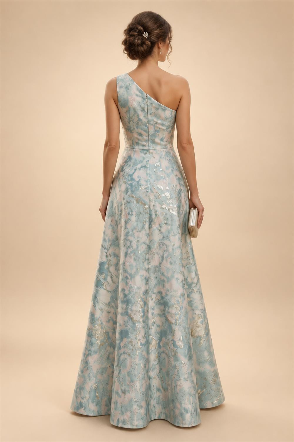 A-Line/Princess V-Neck Chiffon Floor-Length Mother of the Bride & Groom Dresses with Lace Appliques & Pleats (SHI22501605)