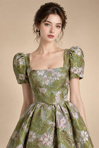 Jacquard Sheath/Column V-Neck Floor-Length Mother of the Bride & Groom Dresses with Ruched Waist (SHIB22500907)