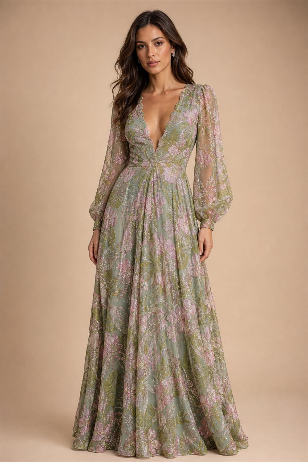 Sheath Satin Jacquard Off Shoulder Floor-Length Mother of the Bride & Groom Dresses (SHI22500823)