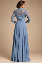 Satin Scoop Neck Mother of the Bride & Groom Dresses with 3D Flower (SHI22500338)