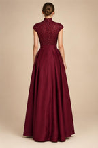 Sheath/Column Strapless Stretch Jersey Maxi Mother of the Bride & Groom Dresses with 3D Flowers & Slit (SHI22501694)