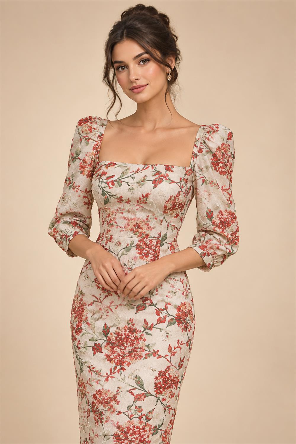 Two-Piece Mermaid Long Sleeve Floor-Length Mother of the Bride Dresses with Blazer Jacket (SHIA22500213)