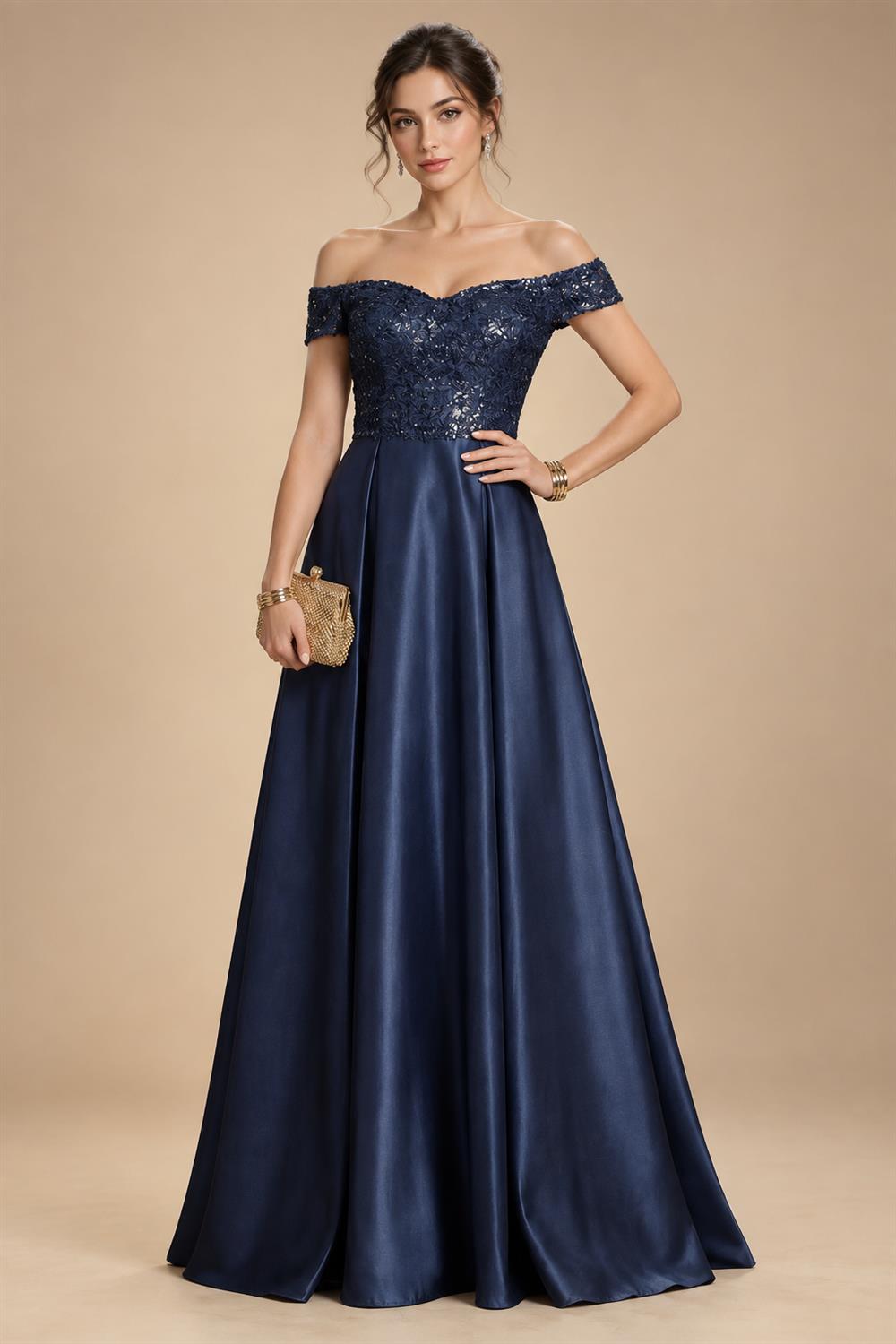 Sheath/Column Asymmetrical Pleated Satin Floor-Length Mother of the Bride Dresses with Ruffle (SHI22500107)