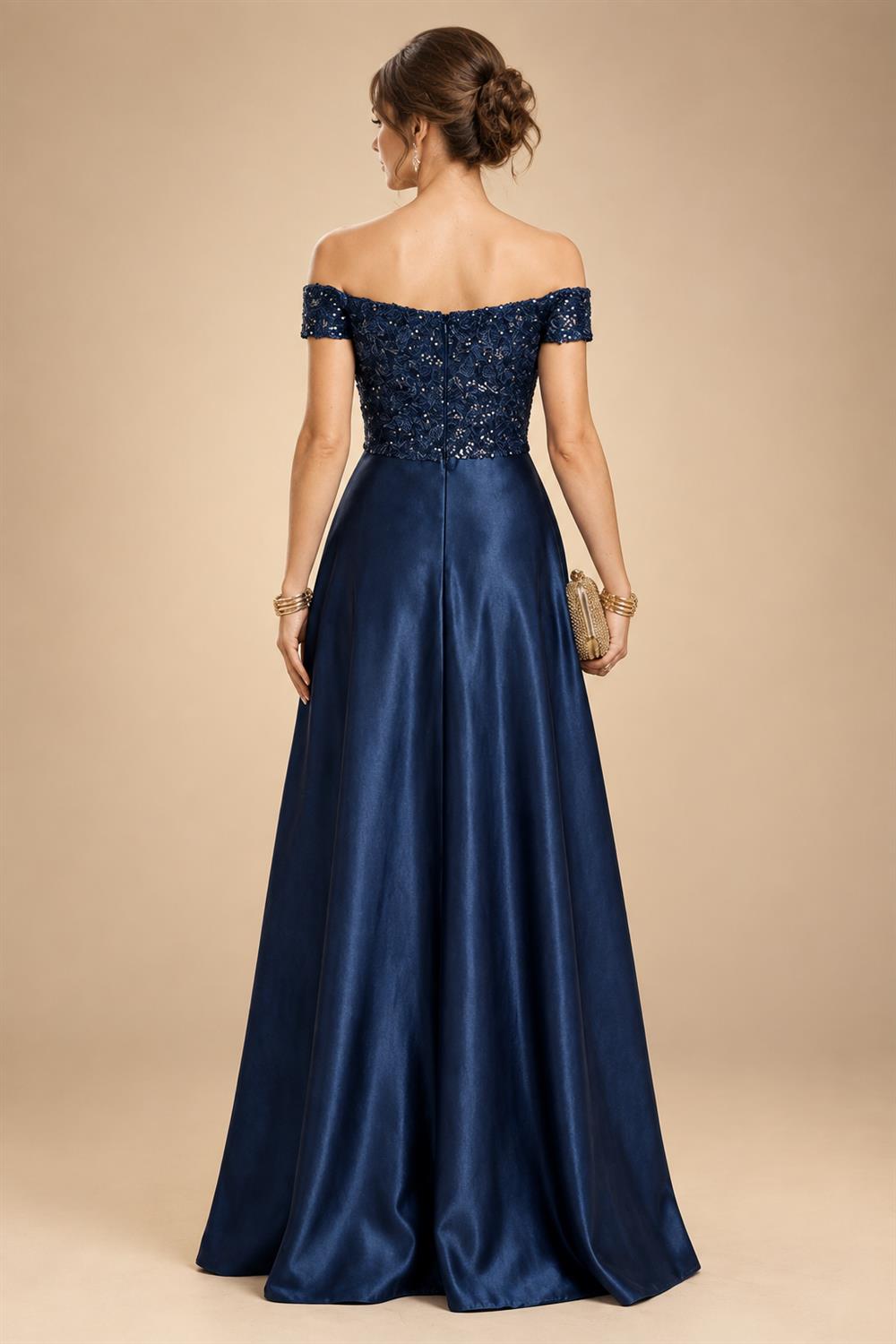 Sheath/Column Asymmetrical Pleated Satin Floor-Length Mother of the Bride Dresses with Ruffle (SHI22500107)