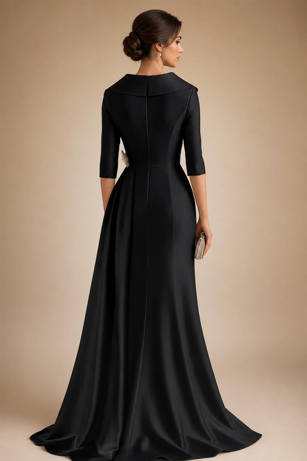 A-Line/Princess V-Neck Chiffon Floor-Length Mother of the Bride & Groom Dresses with Lace Appliques, Sequin & Ruffles (SHI22501608)