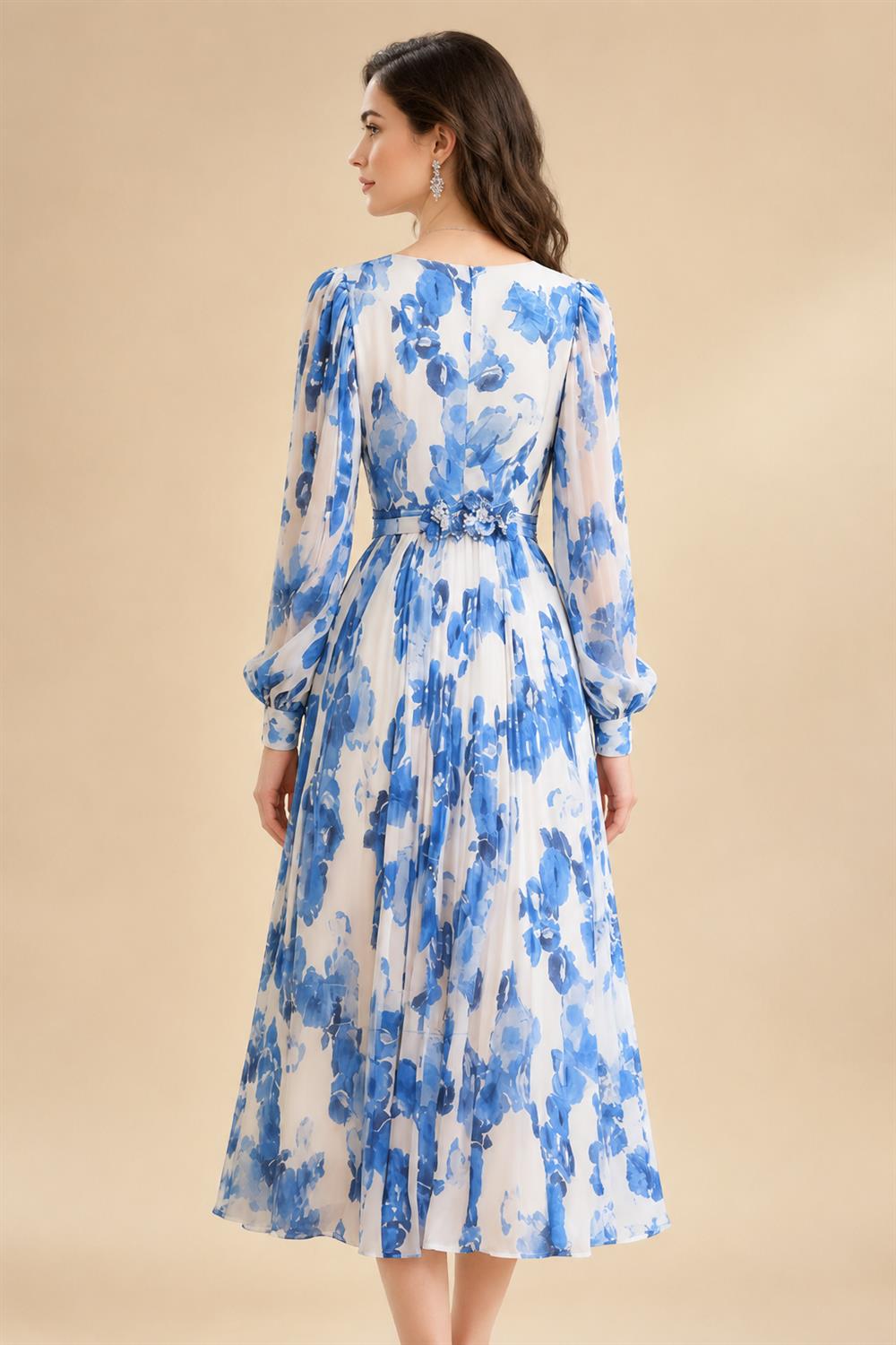 Two-Piece Mermaid Long Sleeve Floor-Length Mother of the Bride Dresses with Blazer Jacket (SHIA22500213)