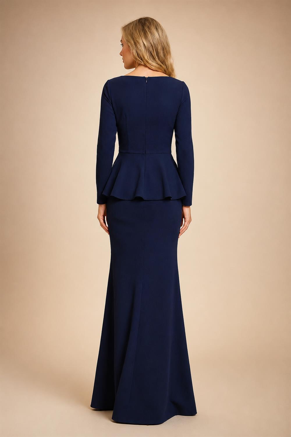 Sheath Chiffon Cape Sleeves Maxi Mother of the Bride & Groom Dresses with Ruched Waist (SHI22500727)