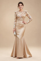 Sleeveless Lace Appliques Mother of the Bride Dresses with 3D Flower (SHI22500545)
