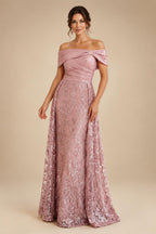 Pantsuit Scoop Neck Satin Maxi Mother of the Bride Pantsuits with Fluffy Feather Trim Cuffs (SHI22501692)