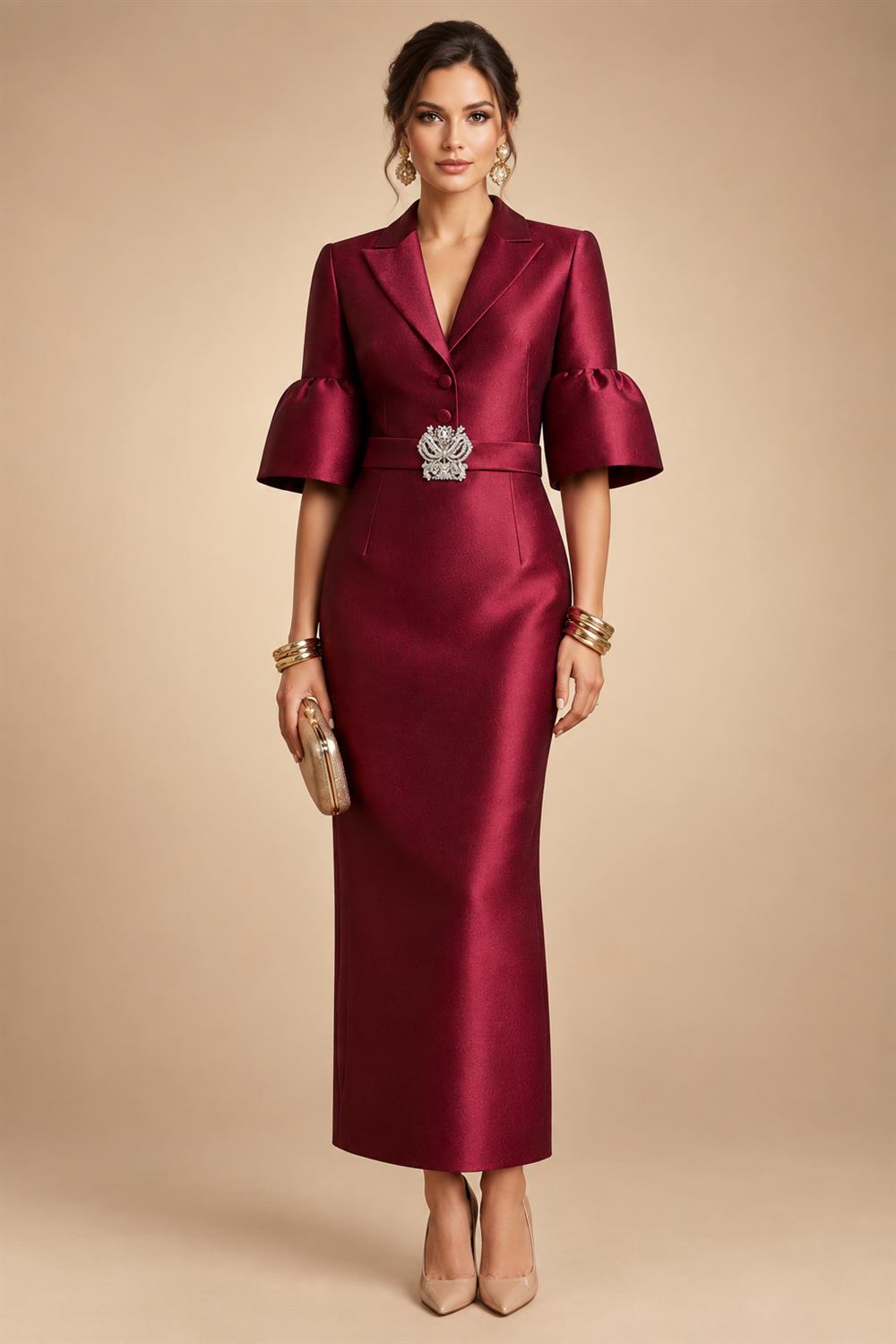 A-Line/Princess Off Shoulder Chiffon Floor-Length Mother of the Bride & Groom Dresses with Sequin, Lace Appliques & Pleats (SHI22501662)