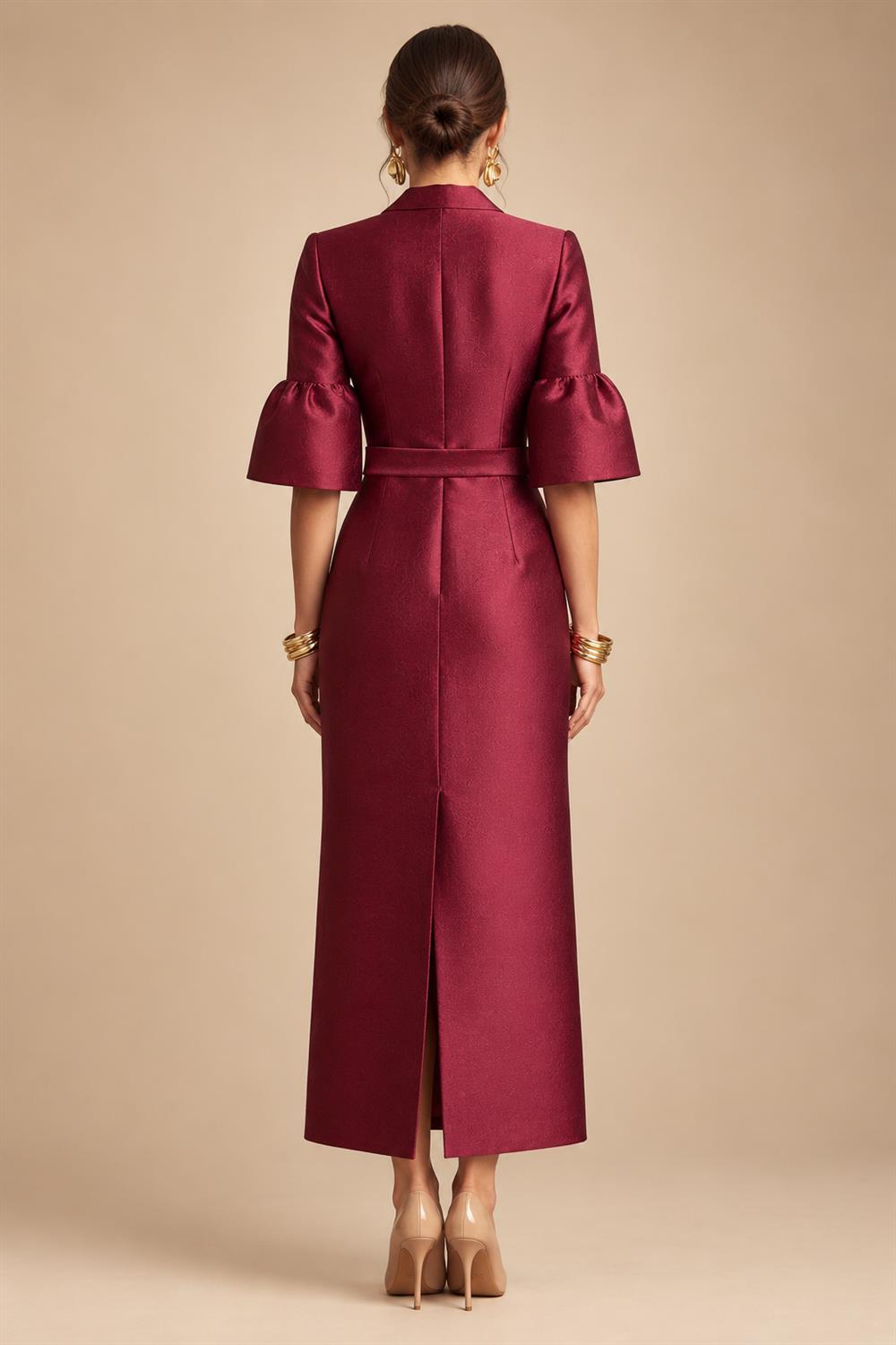 A-Line/Princess V-Neck Chiffon Floor-Length Mother of the Bride & Groom Dresses with Lace Appliques & Ruched Waist (SHI22501678)