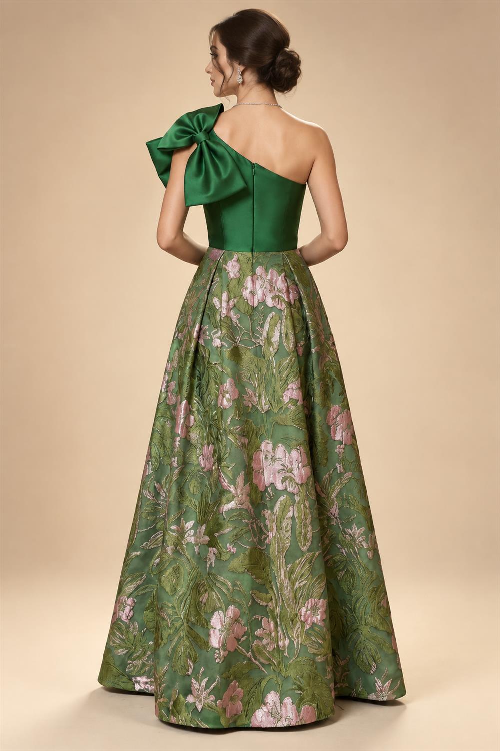 A-Line/Princess V-Neck Satin Tea-Length Mother of the Bride Dresses with Flower (SHI22500080)