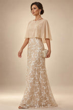 A-Line Chiffon Tiered Ruffles Mother of the Bride & Groom Dresses with Ruched Waist (SHI22500724)
