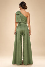 Sheath/Column Asymmetrical Pleated Satin Floor-Length Mother of the Bride Dresses with Ruffle (SHI22500107)