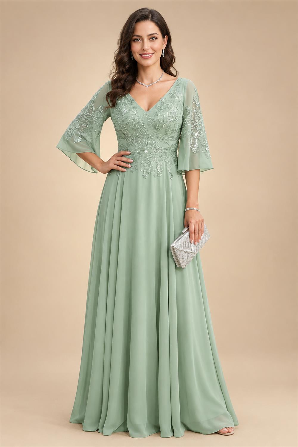 A-Line/Princess Strapless Lace Appliques Floor-Length Mother of the Bride & Groom Dresses with Pleats, Ruched Waist & Sweep Train (SHI22501664)