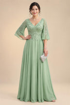 A-Line/Princess Scoop Neck Jacquard Floor-Length Mother of the Bride & Groom Dresses with Ruched Waist (SHI22501615)