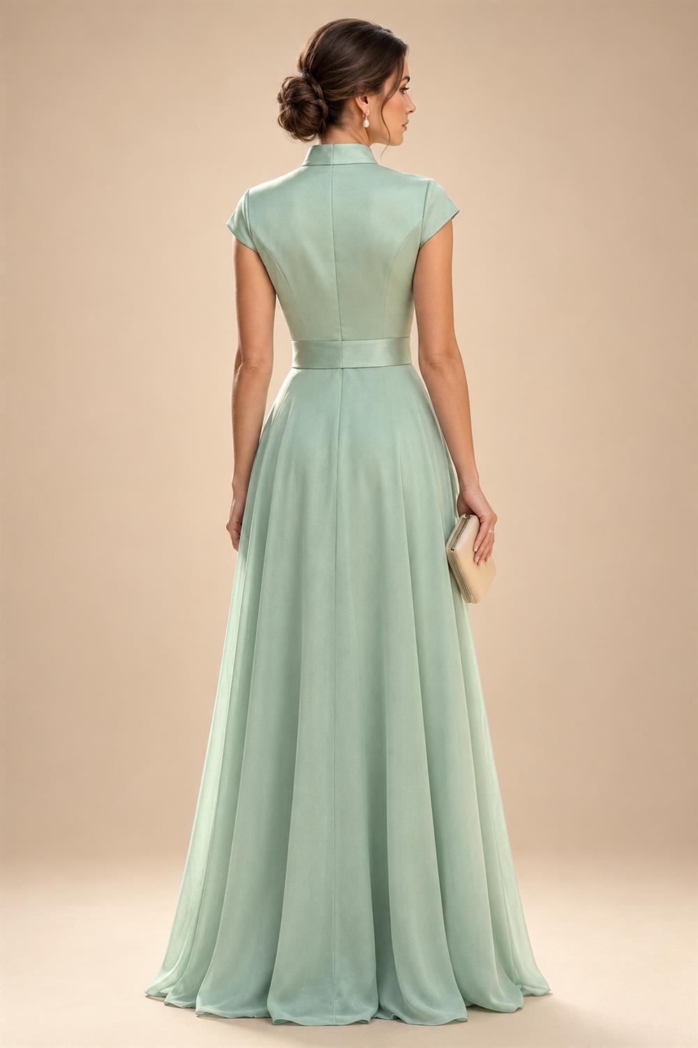 Elegant A-Line Chiffon Floor-Length Mother of the Bride & Groom Dresses with Satin Corset Bodice (SHI22500678)