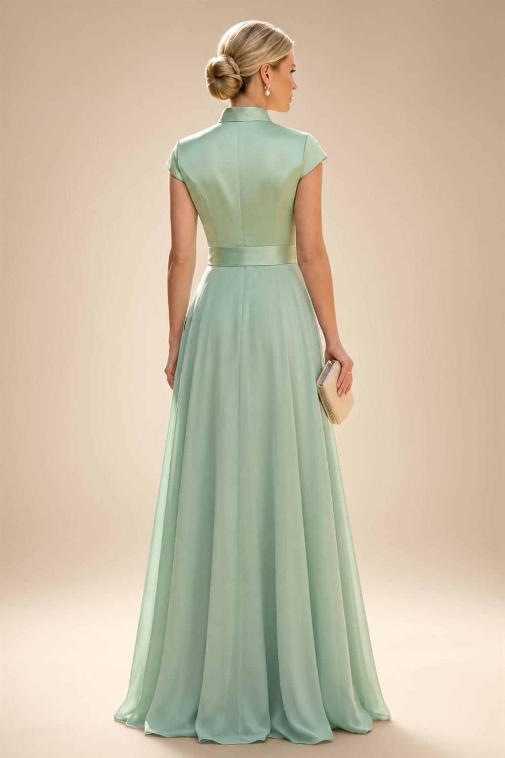 Sheath/Column V-Neck Sequin Maxi Mother of the Bride & Groom Dresses with Ruched Waist & Side Sash (SHI22501697)