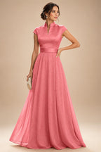 Elegant A-Line Chiffon Floor-Length Mother of the Bride & Groom Dresses with Satin Corset Bodice (SHI22500678)