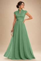 Elegant A-Line Chiffon Floor-Length Mother of the Bride & Groom Dresses with Satin Corset Bodice (SHI22500678)