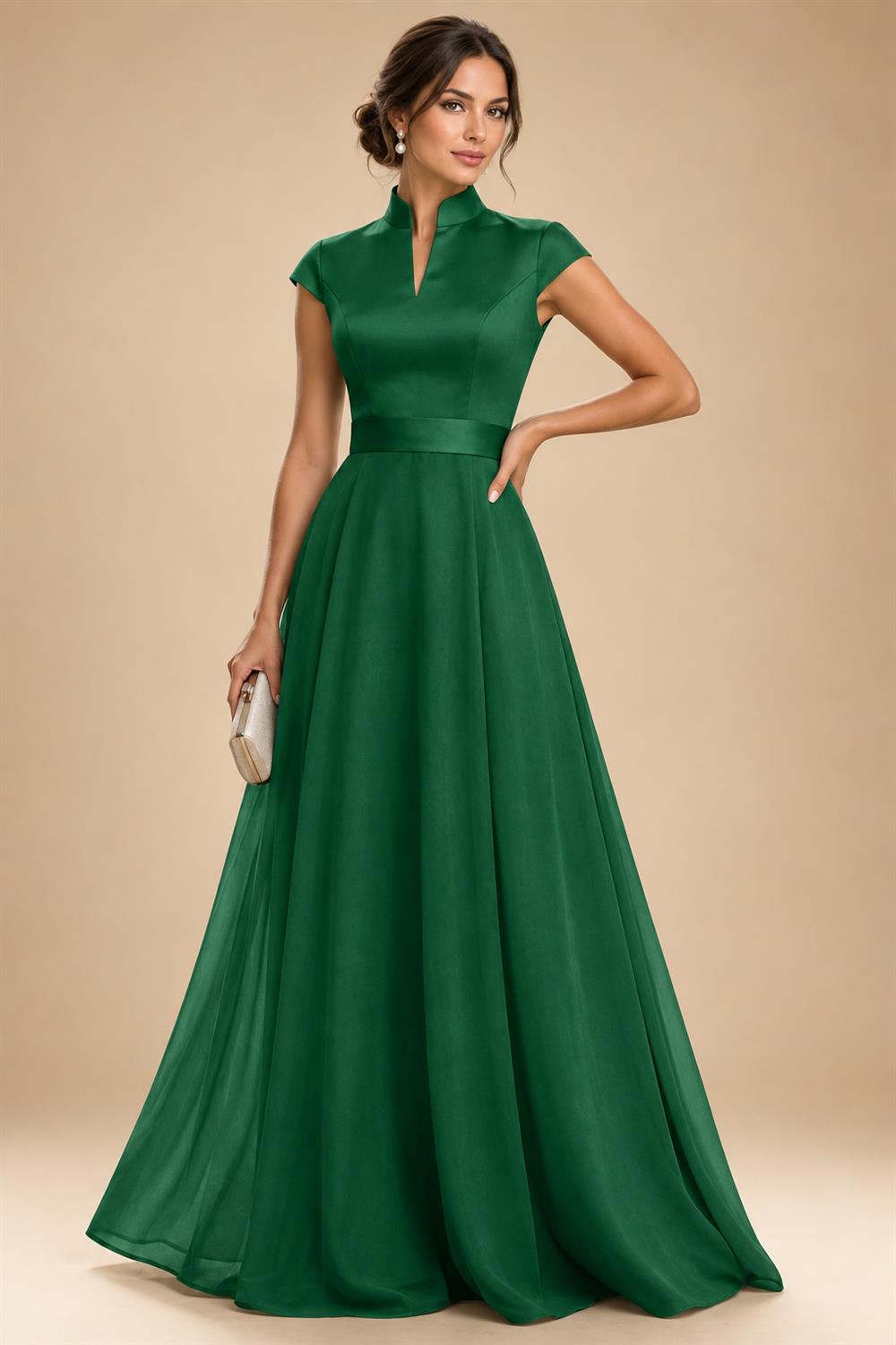 Elegant A-Line Chiffon Floor-Length Mother of the Bride & Groom Dresses with Satin Corset Bodice (SHI22500678)