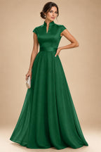 Elegant A-Line Chiffon Floor-Length Mother of the Bride & Groom Dresses with Satin Corset Bodice (SHI22500678)