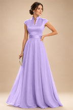 Elegant A-Line Chiffon Floor-Length Mother of the Bride & Groom Dresses with Satin Corset Bodice (SHI22500678)