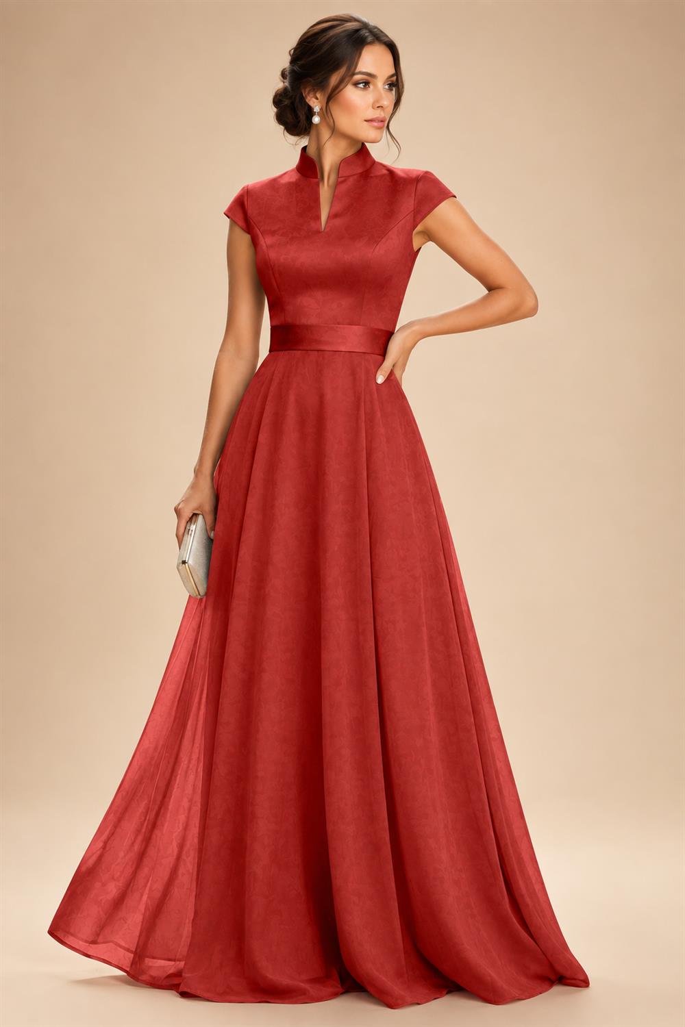 Elegant A-Line Chiffon Floor-Length Mother of the Bride & Groom Dresses with Satin Corset Bodice (SHI22500678)