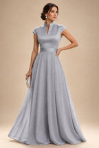 Elegant A-Line Chiffon Floor-Length Mother of the Bride & Groom Dresses with Satin Corset Bodice (SHI22500678)