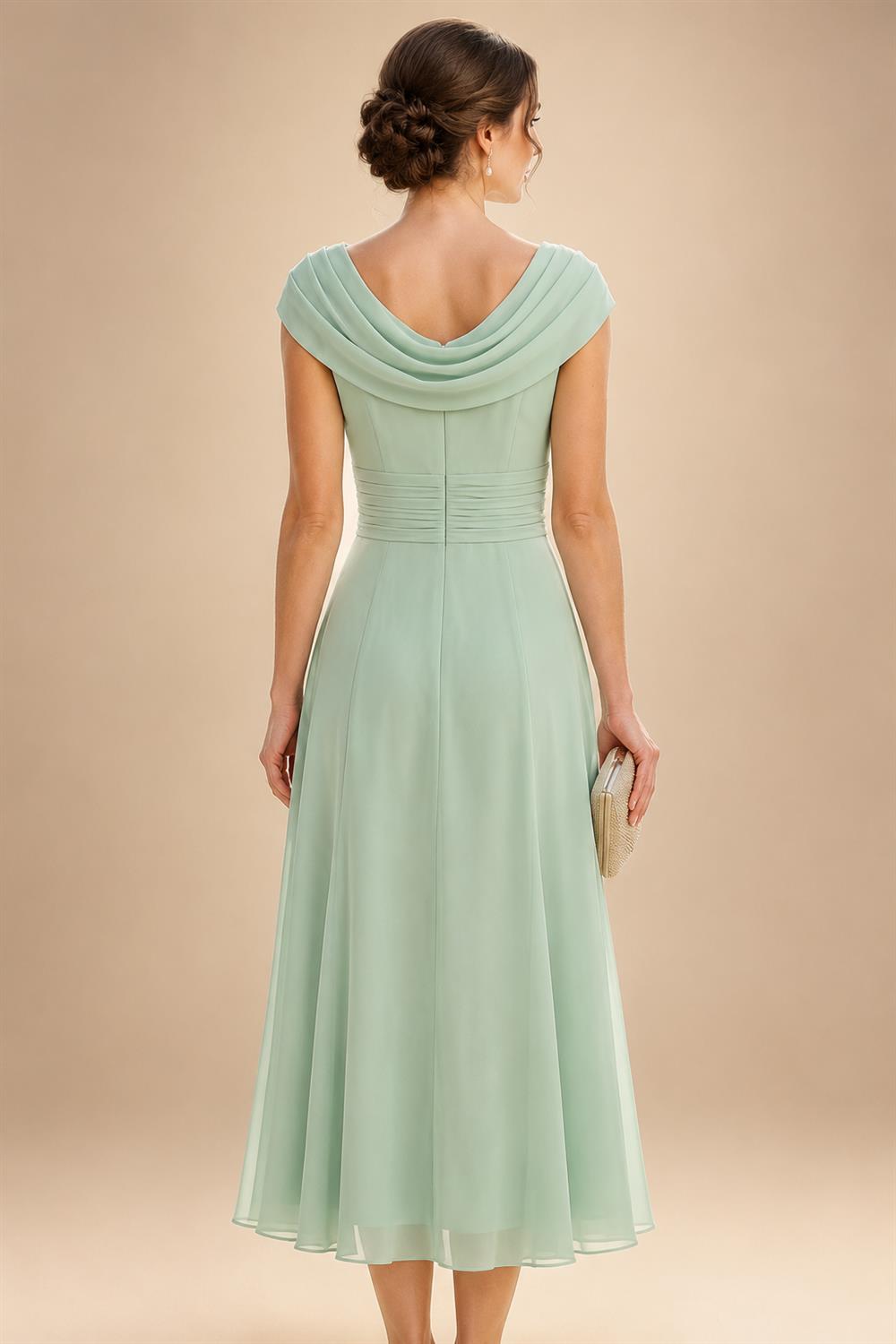 A-Line/Princess V-Neck Floral Print High-Low Mother of the Bride & Groom Dresses with Ruched Bodice (SHI22501569)