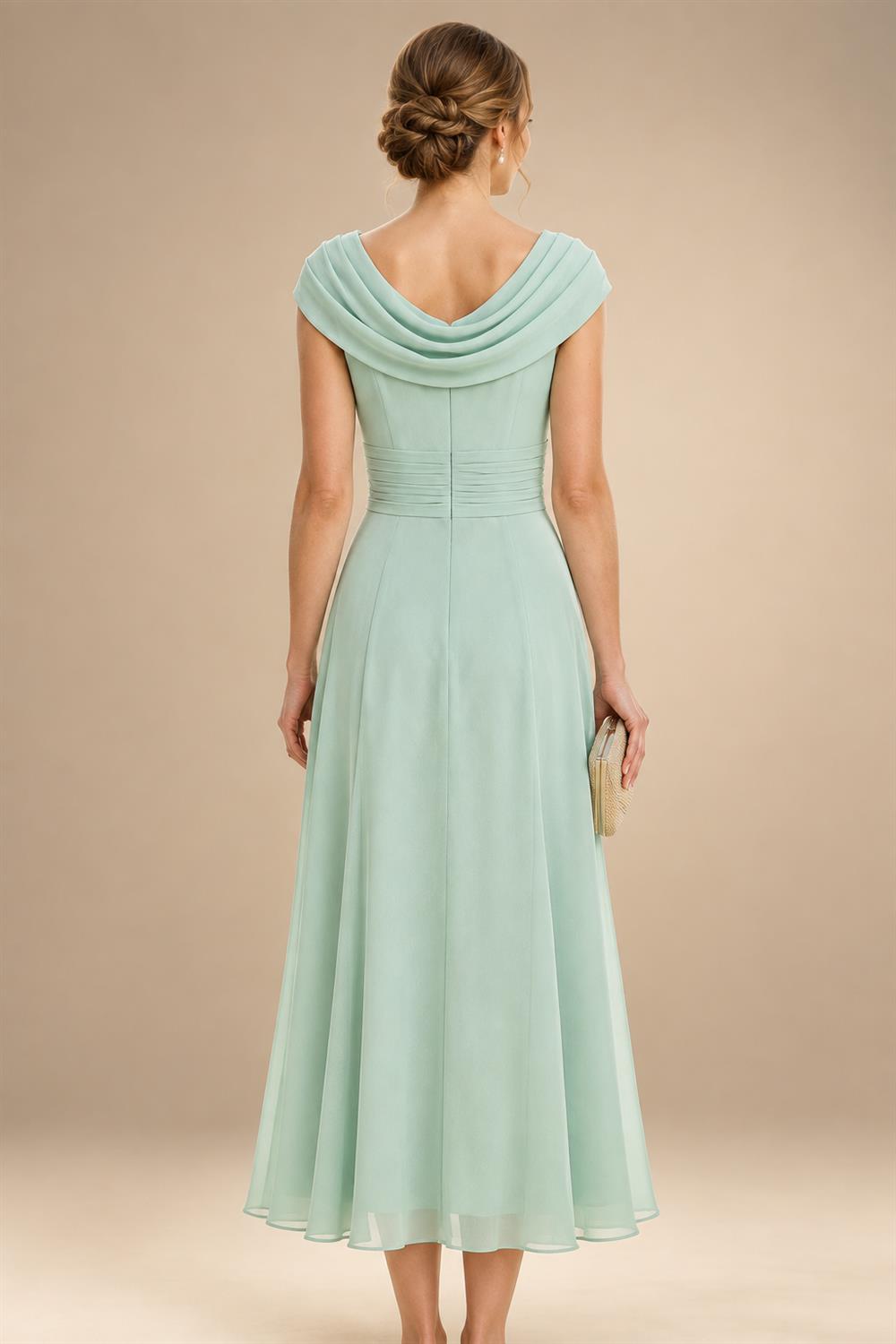A-Line/Princess V-Neck Floral Embroidery Maxi Mother of the Bride & Groom Dresses with Ruched Waist (SHI22501624)