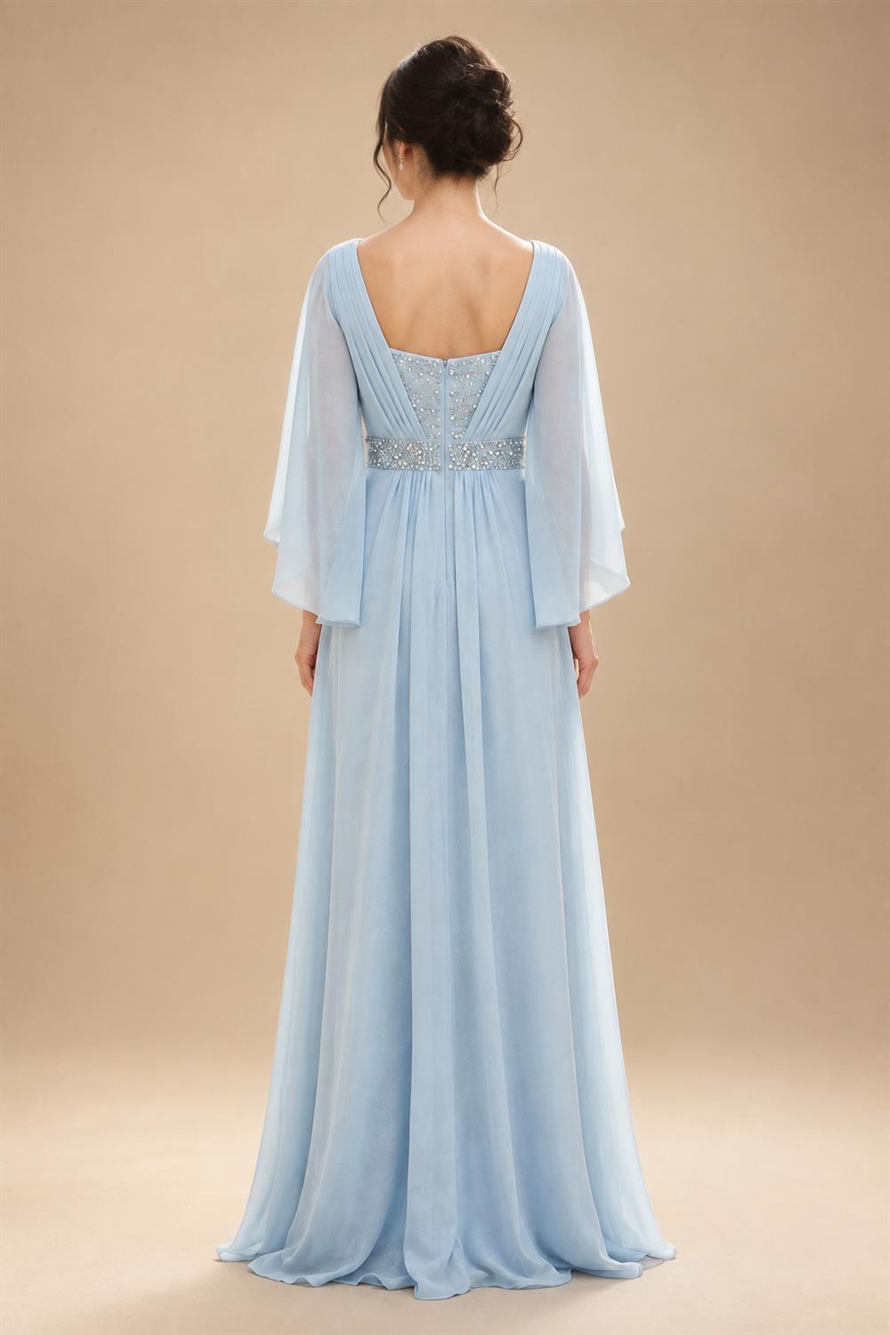 Scoop Neck Chiffon Floor-Length Mother of the Bride & Groom Jumpsuit with Lace Appliques (SHI22501558)