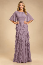 Sheath/Column Scoop Neck Velvet Floor-Length Mother of the Bride & Groom Dresses with Rhinestones (SHI22501640)
