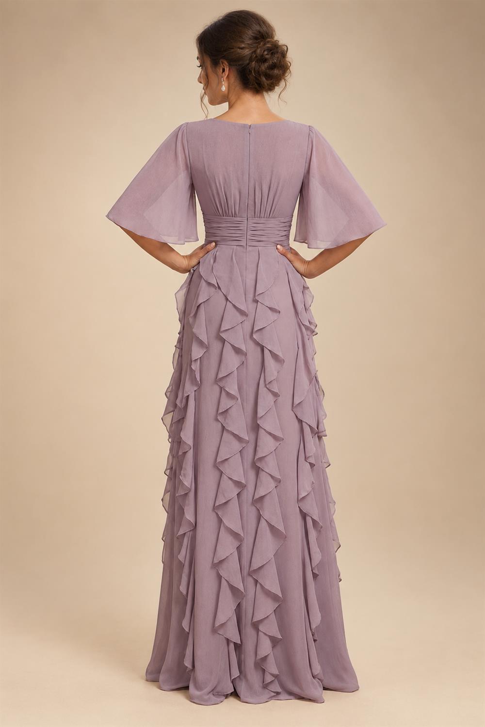 A-Line/Princess Off Shoulder Chiffon Floor-Length Mother of the Bride & Groom Dresses with Sequin, Lace Appliques & Pleats (SHI22501662)