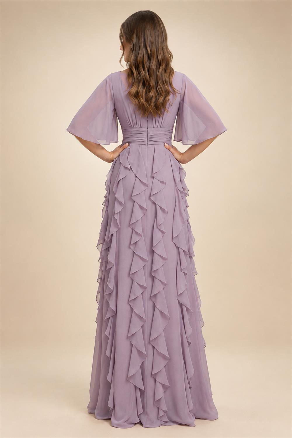 Sheath/Column Asymmetric Neck Satin Maxi Mother of the Bride & Groom Dresses with Side Sash, Slit & Ruched Waist (SHI22501643)