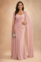 Elegant A-Line Chiffon Floor-Length Mother of the Bride & Groom Dresses with Satin Corset Bodice (SHI22500678)