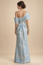 Sheath/Column Scoop Neck Satin Tea-Length Mother of the Bride & Groom Dresses with Ruched Waist & Rhinestones (SHI22501657)