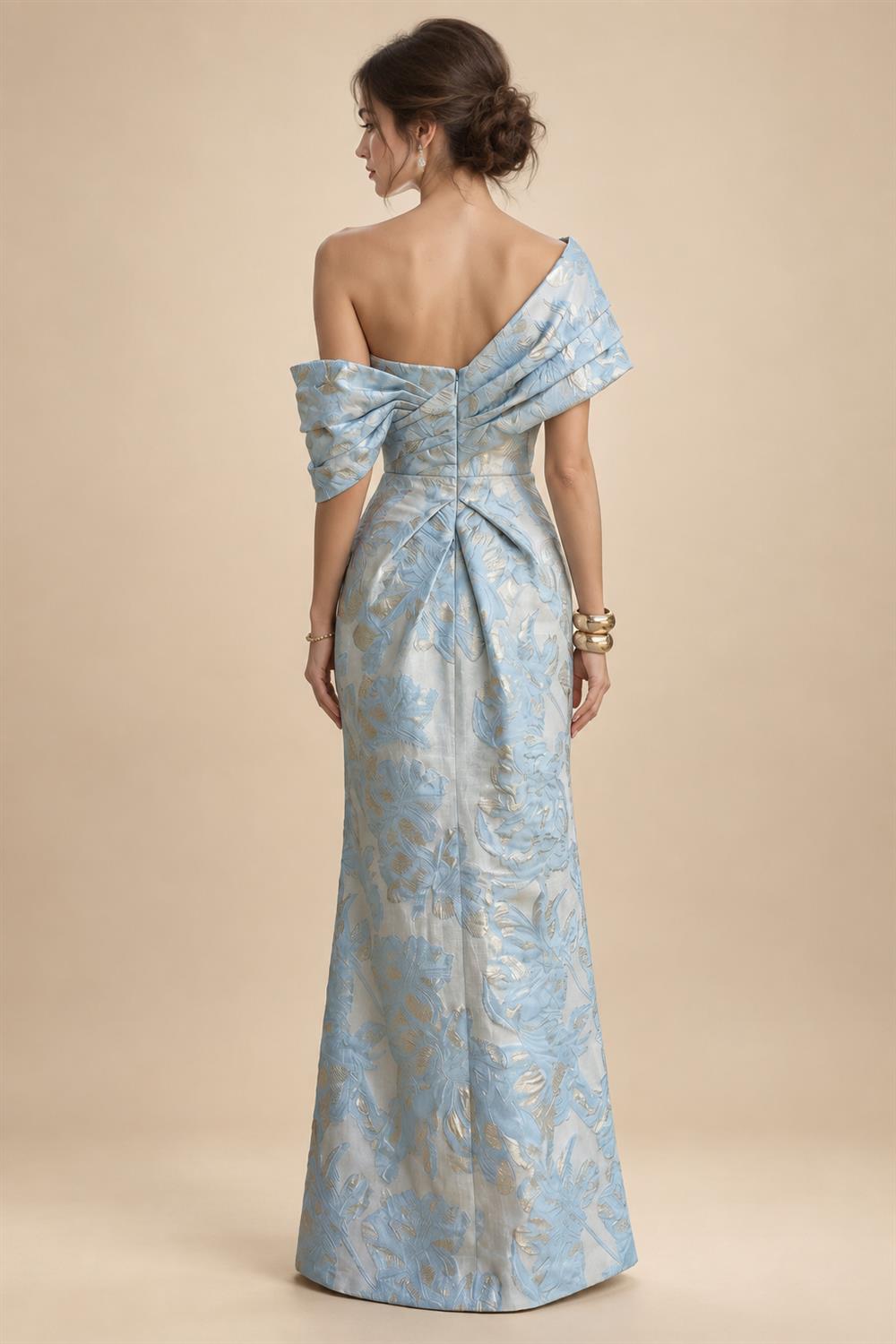 Sheath/Column Scoop Neck Satin Tea-Length Mother of the Bride & Groom Dresses with Ruched Waist & Rhinestones (SHI22501657)