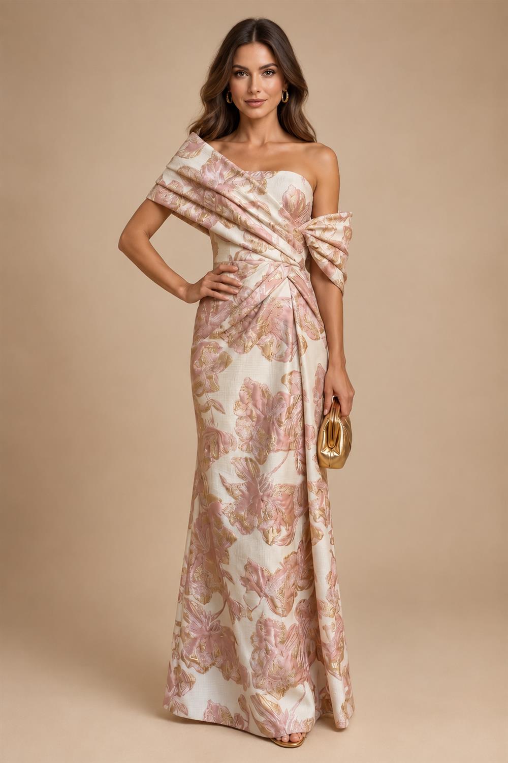 A-Line/Princess Strapless Jacquard Mini Homecoming Dresses with Bow & Pearls (SHI22370552)