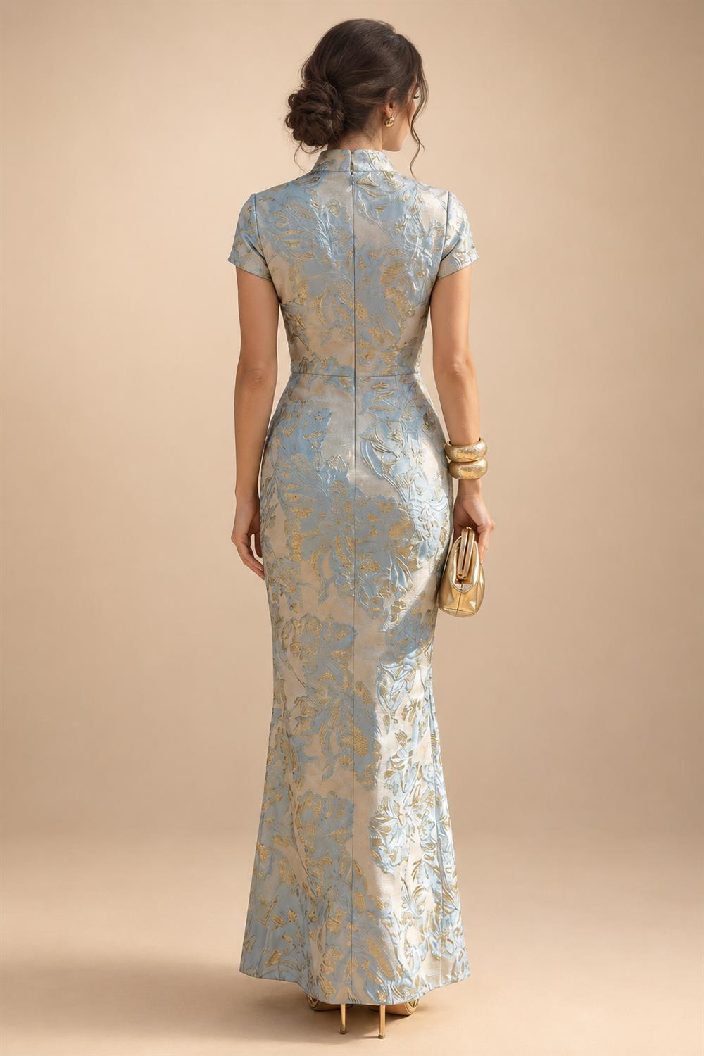A-Line/Princess Sweetheart Chiffon Maxi Mother of the Bride & Groom Dresses with Lace Appliques & Ruched Bodice (SHI22501637)