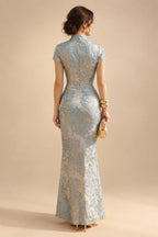 A-Line/Princess Sweetheart Chiffon Maxi Mother of the Bride & Groom Dresses with Lace Appliques & Ruched Bodice (SHI22501637)