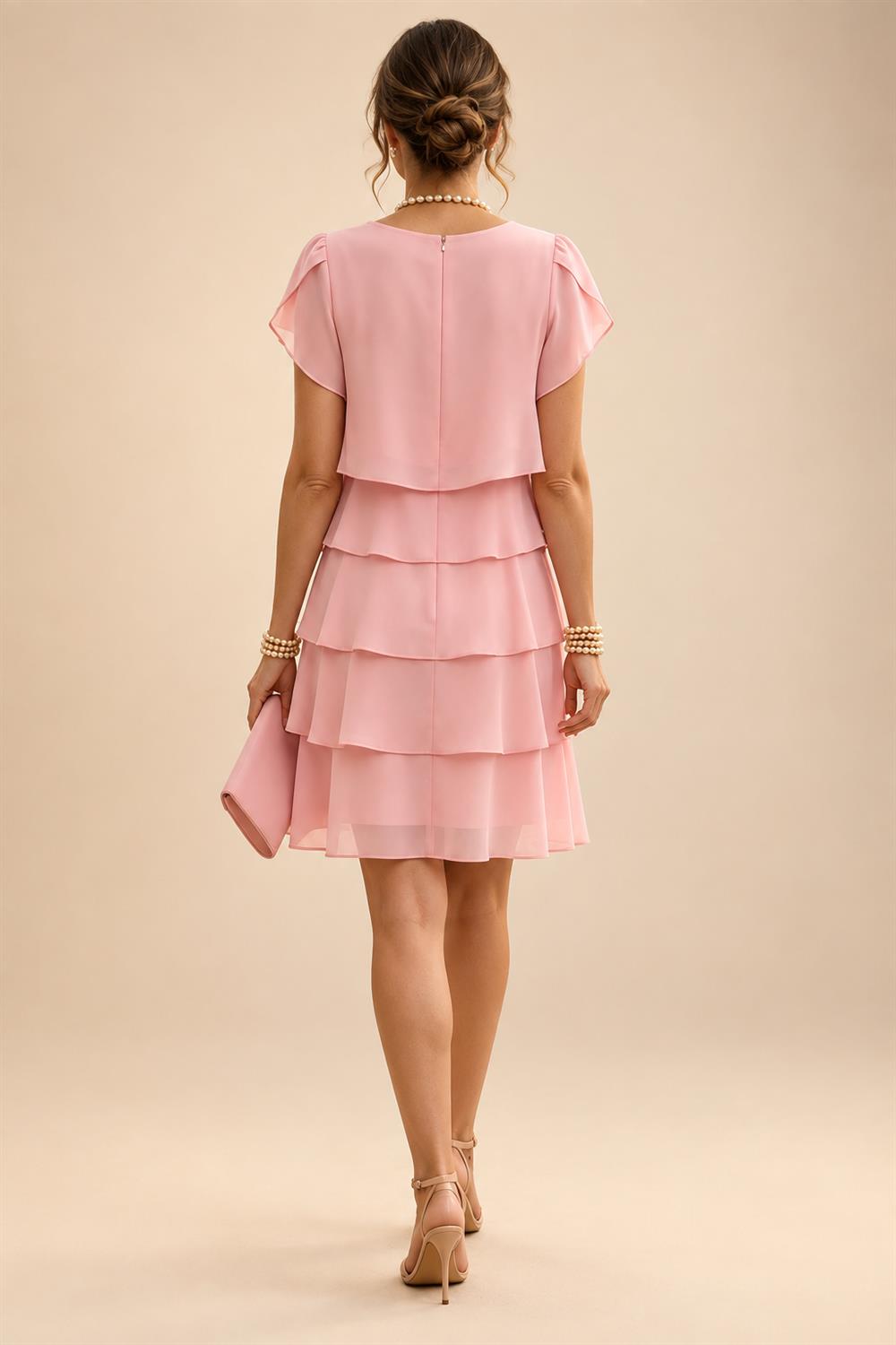 Pantsuit Scoop Neck Satin Maxi Mother of the Bride Pantsuits with Fluffy Feather Trim Cuffs (SHI22501692)