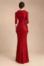 Sheath/Column One Shoulder Floral Embroidery Floor-Length Mother of the Bride & Groom Dresses with Side Draped Sash (SHI22501617)