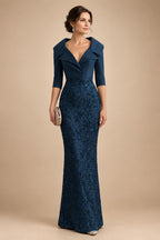 Sequin Floral Sheath Floor-Length Mother of the Bride & Groom Dresses with Satin Bodice (SHI22500925)