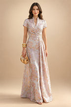 Lace Floral Sheath/Column Scoop Neck Floor-Length Mother of the Bride & Groom Dresses for Women (SHI22501493)