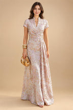 A-Line/Princess Off Shoulder Satin Maxi Mother of the Bride & Groom Dresses with Ruched Bodice, Belt, Rhinestone & Pleats (SHI22501647)